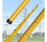 Tige Mesure Télescopique Poteau Mesure Hauteur En Résine Époxy, Rallonge Tige D'arpentage Isolée Haute Tension, Équipement D'arpentage Monteurs Lignes Sac Transport(1 pack,15m/49.2ft)