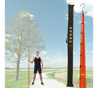 Tige Mesure Télescopique Tige De Mesure Isolée Légère Avec Perche Extensible, Jauge Hauteur Haute Tension Pour Travaux Sur travaux Hauteur, Tiges D'arpentage(Orange,6M/19.7ft)