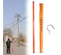 Tige Mesure Télescopique, Toise Isolée Monteurs Lignes Sous Tension, Pour Mesurer La Hauteur Des Arbres, Tige Mesure Télescopique Perche Mesure(12m/39.4ft)