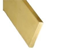 Tige plate industrielle en laiton, plaque droite en métal, barre rectangulaire en laiton H59 for décoration, 1 pièce(500 * 3 * 35MM)