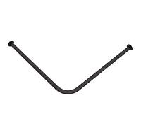 Tige pour Rideau De Cabine D'essayage - Rideau De Cabine D'essayage De Magasin De Vêtements - Étagère À Anneau À Angle Droit - Tige De Suspension Murale (Couleur : Zwart, Taille : 100x120cm)