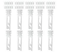 Tige pour Store Vertical De Fenêtre,10 Ensembles Tige Et Engrenage De Store Vertical - Pièces De Rechange De Porteur De Rail Supérieur pour Salon Hôtel Maison Dortoir Chambre Magasin Appartement