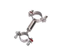 Tige réglable à double tête de 55 à 100 mm, adaptée aux tubes de diamètre extérieur de 8 à 65 mm, support de suspension for tuyau en acier inoxydable 304, pince de support(32-34 to 19-22)