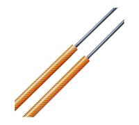 Tige ressort hydraulique Pour BMW Pour X5 E70 SUV 5 Portes 2006-2013 2 Pièces 522 Mm Ressort À Gaz Amortisseurs Tige Support(Orange Carbon Fiber)