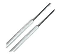 Tige ressort hydraulique Pour BMW Pour X5 E70 SUV 5 Portes 2006-2013 2 Pièces 522 Mm Ressort À Gaz Amortisseurs Tige Support(Silver Carbon Fiber)