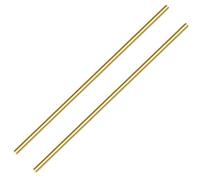 Tige ronde en laiton de 6,35 mm, 2 barres rondes en laiton massif, 30 cm de longueur.