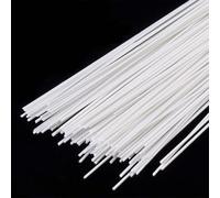 Tige ronde en plastique styrène ABS - Blanc - 20 pièces de 1 mm à 10 mm de diamètre - Fabrication de modèles, artisanat et projets faits à la main(1mmx500mm)