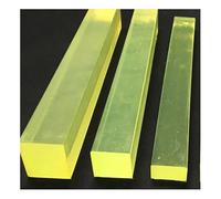 Tige ronde en polyéthylène haute densité, Bande de polyuréthane carrée solide, dureté 75-80A, 20-60 x 500 mm, translucide, jaune, vert, plusieurs tailles(50x60mm)