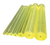Tige ronde en polyuréthane, coussinet en caoutchouc absorbant les chocs résistant à l'huile, machines de construction, tige en plastique PU 6, 8, 10 mm, diamètre 16-100 mm (80 x 10 mm)