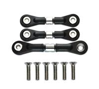 Tige Servomoteur Biellette Direction 3Pièces pour Tamiya pour TT-02 1/10 RC | Pièces de mise à niveau de voiture RC, jeu de bielles de direction améliore la précision contrôle Pièces