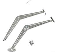 Tige Support pour porte Pliable Acier 23cm pour robuste Tige | Acier inoxydable brossé, résistance pour usure, finition élégante, montage pour facile, usage intérieur(A)