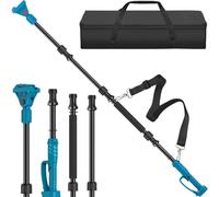 Tige télescopique de 2 m pour élagueuse sans fil compatible avec batterie Makita 18 V - Rotation à 180 ° Tige d'extension en alliage d'aluminium avec sac à main Barre d'extension télescopique pour