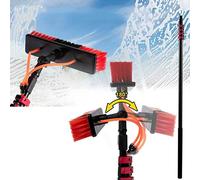 Tige télescopique porteuse d'eau, Tige de Brosse de Nettoyage Extensible, Outil de Nettoyage de Panneau Solaire photovoltaïque, Accessoire de Nettoyage, Fonction d'arrosage pour ne