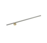 Tige trapézoïdale en aluminium T8 de diamètre 8 mm, longueur de vis 300 mm/350 mm/400 m/500 m/600 mm avec accessoires d'écrous en cuivre, assortiment d'écrous en cuivre