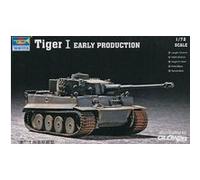 Char lourd allemand Tigre I (début de production) - TRUMPETER - Jouet - Gris