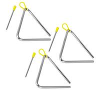 TIGER 15 cm Lot de 3 Triangle avec mailloche