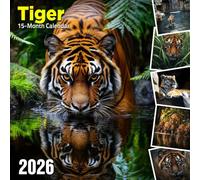 Tiger 2026 Calendar: Powerful big cats shown in striking poses