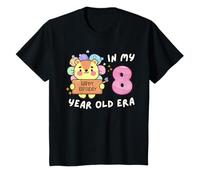 Tiger 8th Birthday In My 8 Year Old Era Animal mignon et amusant T-Shirt