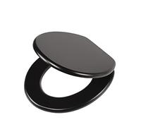 Tiger Abattant WC, Leather-look, MDF, Noir