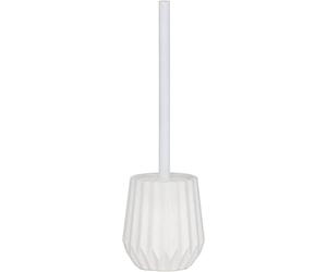 Tiger Arte Brosse WC sur Pied avec Support Fermé, Silicone à Séchage Rapide, Relief Élégant, Design Moderne et Stylé, 11 x 11 x 38,7 cm, Blanc