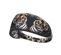 Tiger at Rest Bandeau de sport élastique respirant et évacuant la transpiration Convient pour le yoga, la course à pied et le fitness