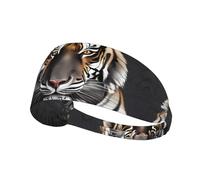 Tiger at Rest Bandeau élastique d'exercice - Bandeau de sport tendance pour l'été, le cyclisme, le yoga, etc