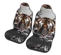Tiger at Rest Housses de siège de voiture universelles - Protection de sièges avant compatible avec voitures, SUV, berlines, camions