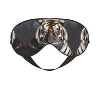 Tiger at Rest Masque doux pour les yeux, imprimé sur toute la surface, 96 % polyester, 4 % élasthanne