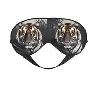 Tiger at Rest Masque doux pour les yeux Unisexe Confortable et respirant Convient pour le repos quotidien Aide à entrer rapidement dans un sommeil profond.