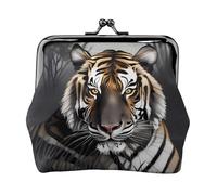 Tiger at Rest Petit portefeuille pour femme, porte-monnaie pour femme, petit portefeuille pour femme, petite trousse de maquillage pour sac à main, Noir , Taille unique, Organiseur de sac