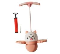 Tiger Balle sauteuse avec poignée pour enfants pour exercices d'intérieur et d'équilibre, rose