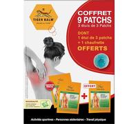 Tiger Balm® Baume du Tigre® Coffret Patchs : 2 étuis de 3 patchs + 1 offert