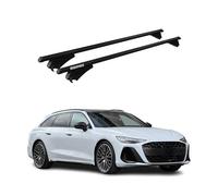 Tiger Barres de Toit transversales Compatible avec Audi A6 C9 Avant 2025 Alu Noir 2X