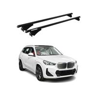 Tiger Barres de toit transversales Compatible avec BMW iX1 U11 2022-2025 Aluminium Noir 2 Pcs