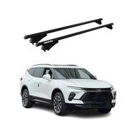 Tiger Barres de Toit transversales Compatible avec Chevrolet Blazer EV 2024-2026 Aluminium Noir 2 Pcs