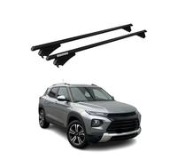 Tiger Barres de Toit transversales Compatible avec Chevrolet Trailblazer 2021-2025 Aluminium Noir 2 Pcs