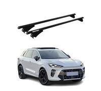 Tiger Barres de Toit transversales Compatible avec Cupra Terramar 2024-2026 Alu Noir 2X