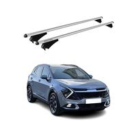 Tiger Barres de Toit transversales Compatible avec Kia Sportage mk5 2021-2025 Aluminium Gris 2Pcs