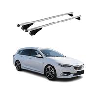 Tiger Barres de Toit transversales Compatible avec Opel Insignia B Sport Tourer 2017-2022 Aluminium Gris 2Pcs