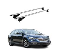 Tiger Barres de Toit transversales Compatible avec Renault Talisman Break 2016-2022 Aluminium Gris 2Pcs
