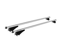 Tiger Barres de toit transversales Compatible avec VW Passat B8 Alltrack 2020-2023 FL Aluminium Gris 2Pcs