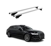 Tiger Barres de Toit transversales pour Audi A6 Avant 2015-2018 Gris