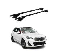 Tiger Barres de Toit transversales Compatible avec BMW iX1 U11 2022-2026 Aluminium Noir 2 Pcs
