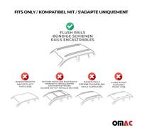 Tiger Barres De Toit Transversales Pour Bmw X5 E70 2010-2013 Gris