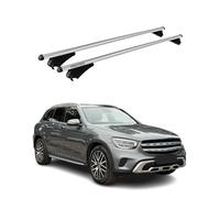 Tiger Barres de Toit transversales pour Mercedes GLC X253 2020-2022 FL Gris Alu