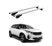 Tiger Barres de toit transversales pour Peugeot 3008 2016-2020 Gris