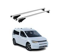 Tiger Barres De Toit Transversales pour VW Caddy 2020-2026 Aluminium Gris 2x