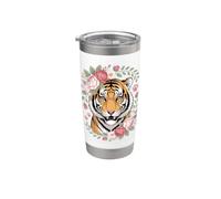 Tiger Big Cat Lover Gobelet isotherme en acier inoxydable double paroi