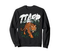 Tiger Big Cat Lover Massive Apex Predator Asiatique Jungle Cats Sweatshirt
