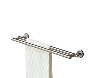 Tiger Boston, Double porte-serviette, Acier inoxydable brossé